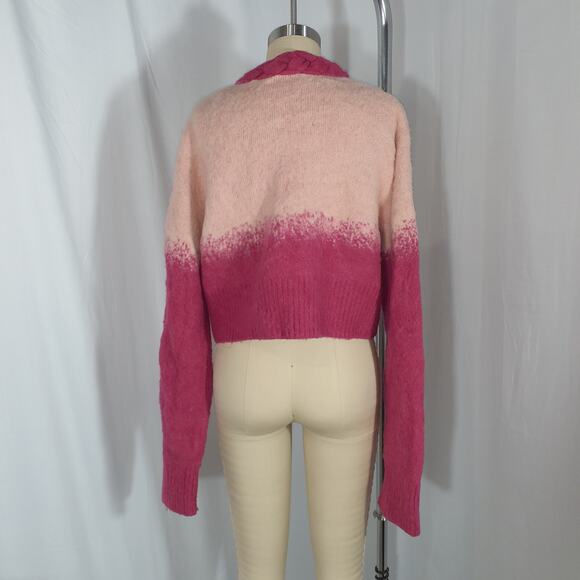 Nana Jacqueline 'Daphne Diamond' Pink Cardigan Size L - Picture 3 of 4